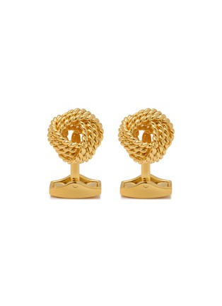首图 - 点击放大 - TATEOSSIAN - Gold Plated Brass Rope RN Knot Cufflinks