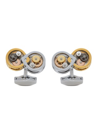 首图 - 点击放大 - TATEOSSIAN - Palladium Gold-Toned Mirror Image Infinity Gear Cufflinks