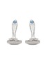 首图 - 点击放大 - TATEOSSIAN - Rhodium Sterling Silver Enamel Feng Shui Fish Cufflinks
