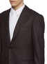 细节 - 点击放大 - RING JACKET - Notch Lapel Single Breasted Milled Herringbone Wool Suit