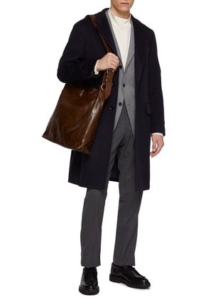 模特儿示范图 - 点击放大 - RING JACKET - Notch Lapel Single Breasted Wool Blazer