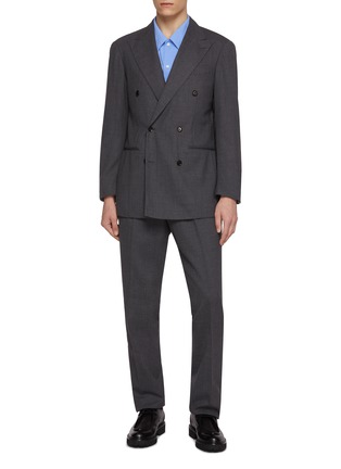 首图 - 点击放大 首图 - 点击放大 - RING JACKET - Peak Lapel Double Breasted Wool Blazer