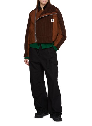 模特儿示范图 - 点击放大 - SACAI - x Carhartt Knit Blouson Jacket