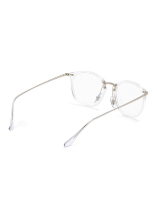 模特儿示范图 - 点击放大 - RAY-BAN - Acetate Metal Square Optical Glasses