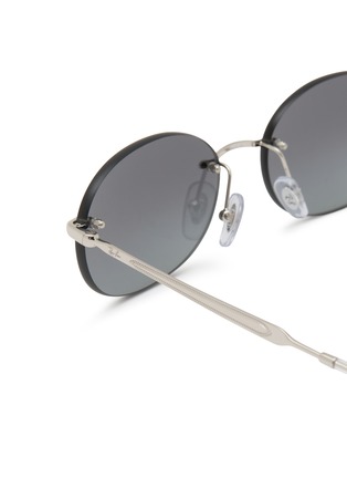 细节 - 点击放大 - RAY-BAN - Metal Oval Sunglasses