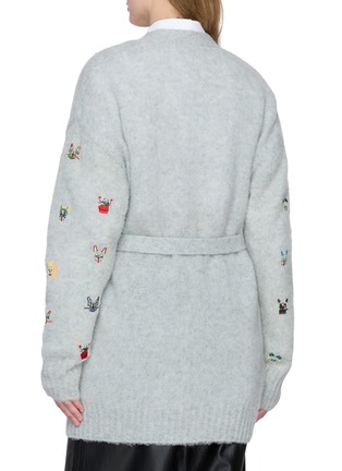 背面 - 点击放大 - LOEWE - Cat Embroidered Belted Cardigan