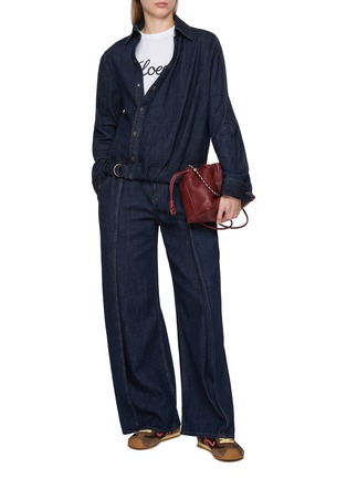 模特儿示范图 - 点击放大 - LOEWE - LOGO 饰纯棉 T 恤