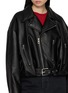  - LOEWE - Lea Balloon Biker Leather Jacket