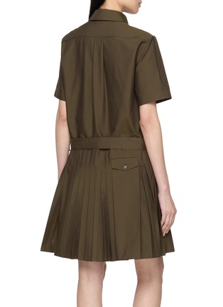 背面 - 点击放大 - LOEWE - Belted Pleated Dress