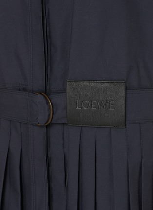  - LOEWE - 翻领百褶连衣裙