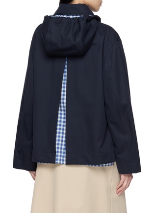 背面 - 点击放大 - LOEWE - Hooded Split Back Cotton Silk Parka