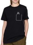  - LOEWE - Cat Embroidered Pocket T-shirt