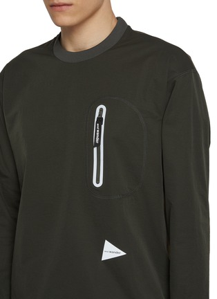  - AND WANDER - Long Sleeve Hybrid Double Woven Top