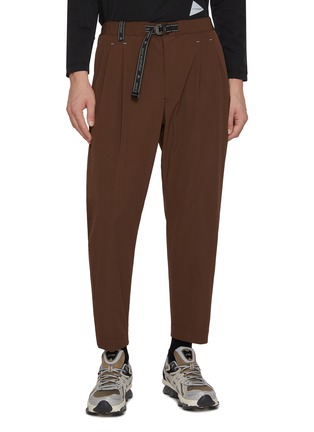 首图 - 点击放大 - AND WANDER - Contrast Stitch Pleat Light Tapered Pants