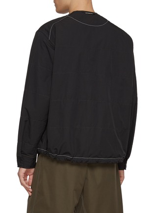 背面 - 点击放大 - AND WANDER - Collarless Octa Shirt Jacket