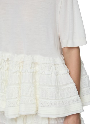  - ALAÏA - 褶皱下摆拼接上衣