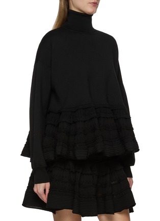 正面 -点击放大 - ALAÏA - Long Sleeve Peplum Top