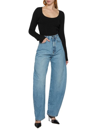 模特儿示范图 - 点击放大 - ALAÏA - Corset Knit Top