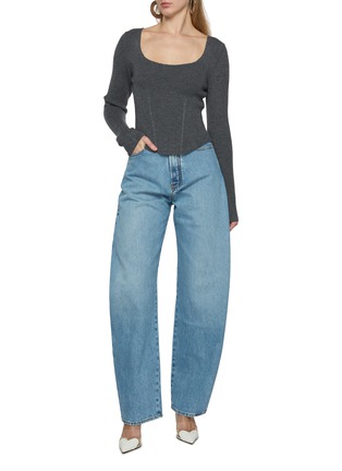 模特儿示范图 - 点击放大 - ALAÏA - Corset Knit Top