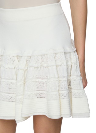  - ALAÏA - 褶皱拼接迷你半身裙