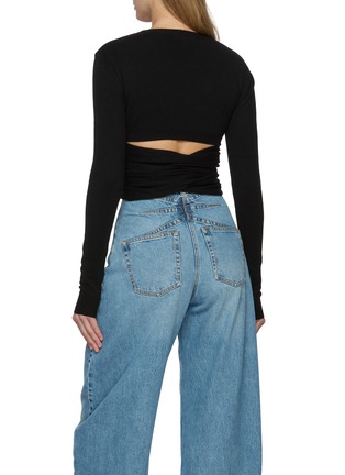 背面 - 点击放大 - ALAÏA - Long Sleeve Wrapped Knit Top