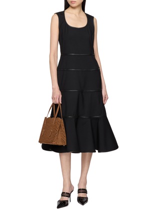 模特儿示范图 - 点击放大 - ALAÏA - Tiered Mermaid Dress