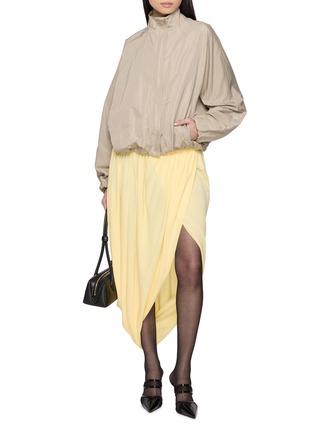 模特儿示范图 - 点击放大 - ALAÏA - 扭结不对称中长半身裙