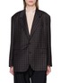 首图 - 点击放大 - BOWTE - Checkered Single Breasted Wool Cashmere Blazer