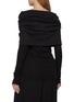 背面 - 点击放大 - BOWTE - Cape Detail Long Sleeve Cotton Silk Top