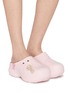 模特儿示范图 - 点击放大 - GOODBAI - x Lane Crawford Star Printed Slippers
