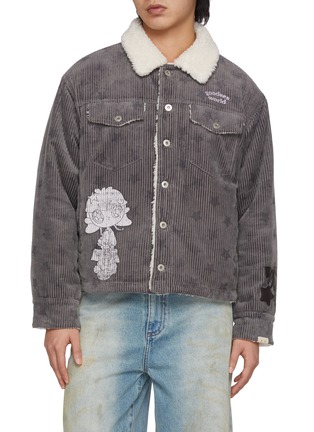 细节 - 点击放大 - GOODBAI - x Lane Crawford Printed Corduroy Jacket