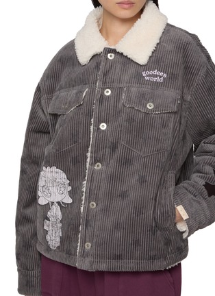  - GOODBAI - x Lane Crawford Printed Corduroy Jacket