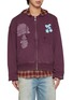 细节 - 点击放大 - GOODBAI - x Lane Crawford Bow Appliqué Printed Zip Up Jacket