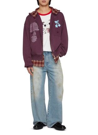 细节 - 点击放大 - GOODBAI - x Lane Crawford Bow Appliqué Printed Zip Up Jacket