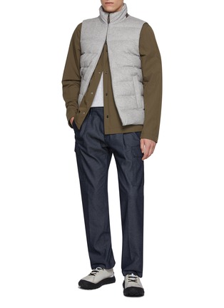 模特儿示范图 - 点击放大 - HERNO - Crinkled Shirt Jacket