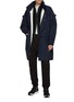 模特儿示范图 - 点击放大 - HERNO - Elasticated Drawstring Waist Cotton Pants