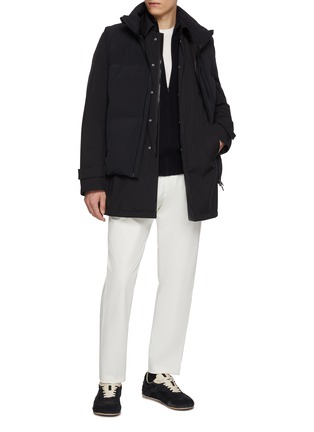 模特儿示范图 - 点击放大 - HERNO - Hooded Two Layer Parka