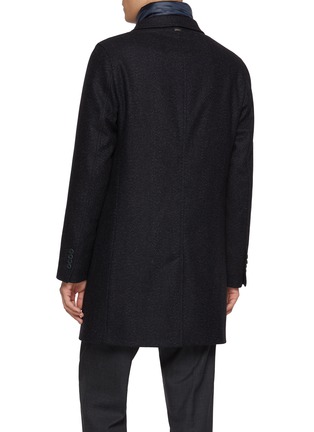 背面 - 点击放大 - HERNO - Single Breasted Notch Lapel Herringbone Coat