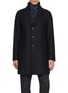 首图 - 点击放大 首图 - 点击放大 - HERNO - Single Breasted Notch Lapel Herringbone Coat