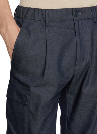  - HERNO - Dark Wash Denim Cargo Pants