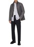 模特儿示范图 - 点击放大 - HERNO - Single Breasted Notch Lapel Blazer