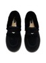 细节 - 点击放大 - UGG - X sacai Flat Platform Suede Shearling Loafers