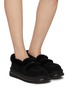 模特儿示范图 - 点击放大 - UGG - X sacai Flat Platform Suede Shearling Loafers