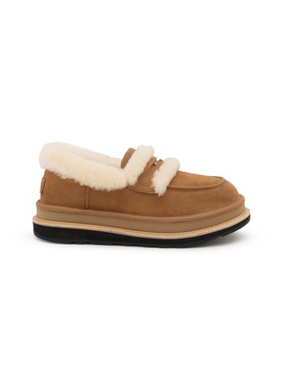 首图 - 点击放大 - UGG - X sacai Flat Platform Suede Shearling Loafers