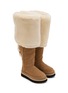 细节 - 点击放大 - UGG - X sacai Flat Thigh High Suede Shearling Boots