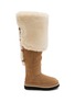 首图 - 点击放大 - UGG - X sacai Flat Thigh High Suede Shearling Boots