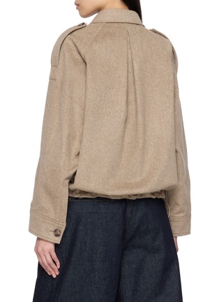 背面 - 点击放大 - YVES SALOMON - Elasticated Hem Cashmere Jacket