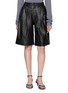 首图 - 点击放大 - YVES SALOMON - Pleated Leather Shorts