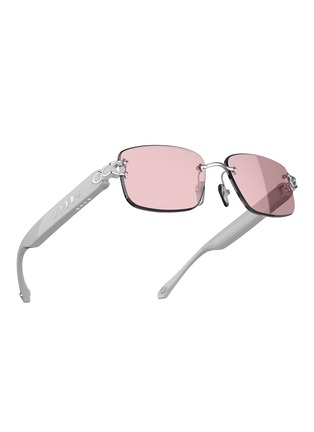 细节 –点击放大 - CHAMELO - Aura Audio Sunglasses — White/Calm
