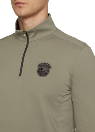  - SOUTHCAPE - Stand Collar Half Zip T-Shirt